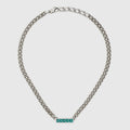 Double Gucci Enamel Chain Necklace