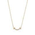 18K Tiffany Small Diamond Pendant Necklace