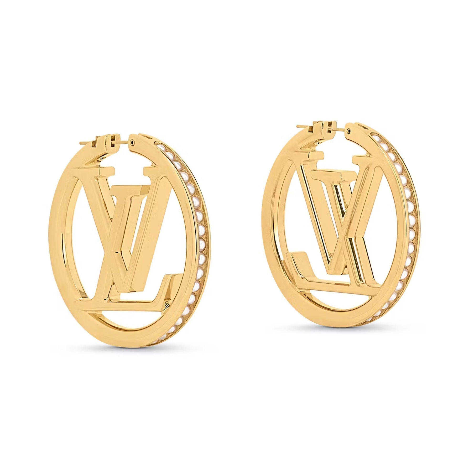18K Louis Vuitton Louise Pearls Earrings