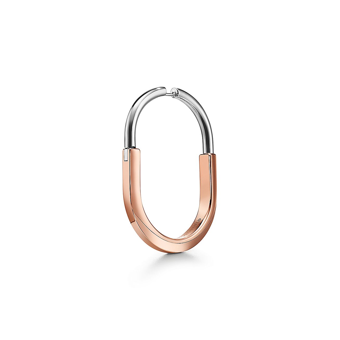 18K Tiffany Lock Diamond Earrings