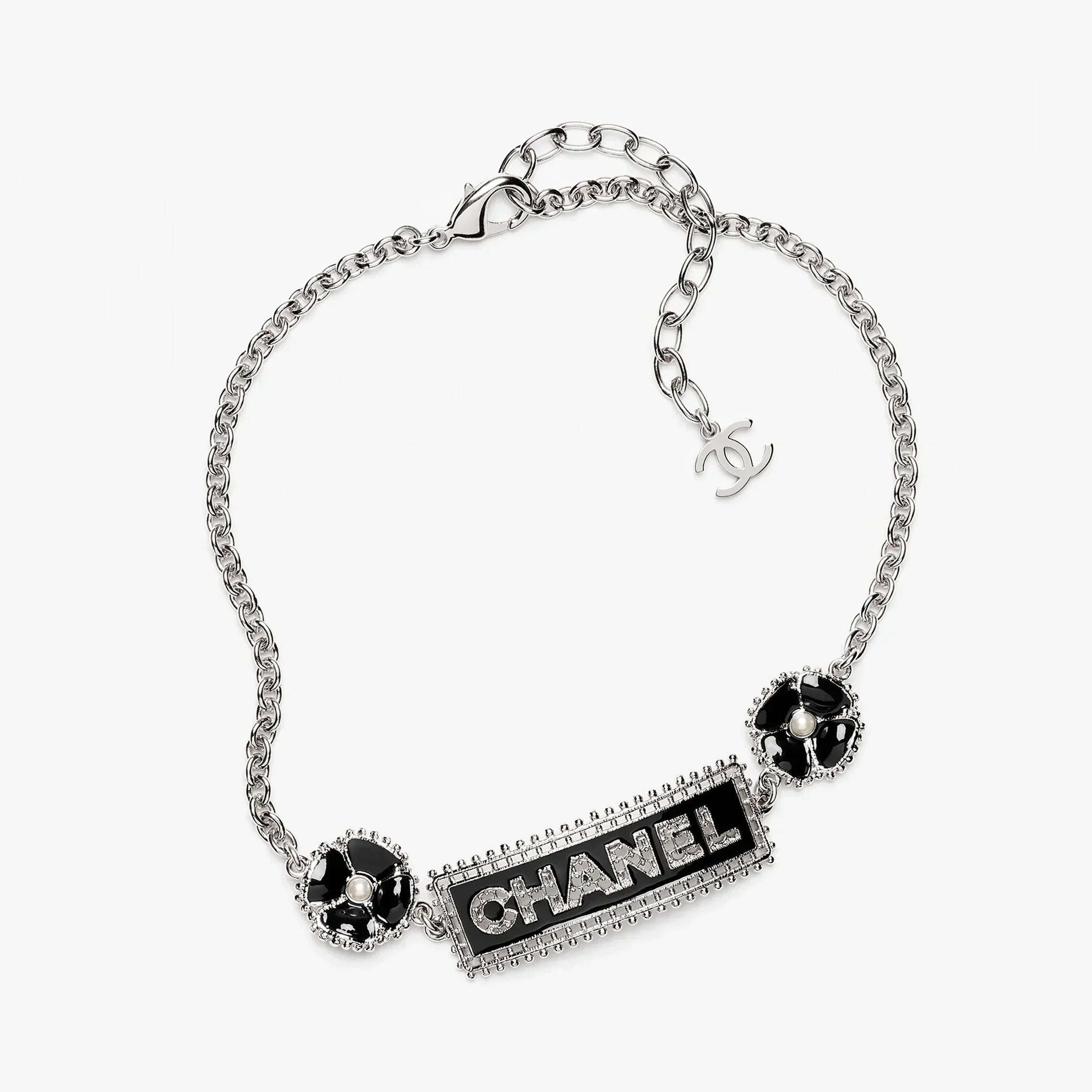 18K  Chanel Resin Diamonds Necklace