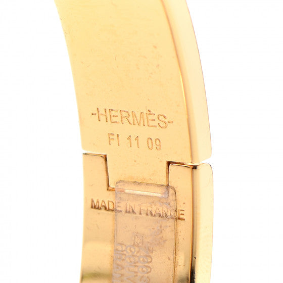 18K Clic Hermes Couvertures Blue Bracelet