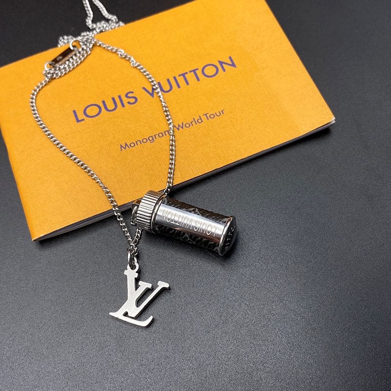 18K Louis Vuitton Monogram Eclipse Charms Necklace