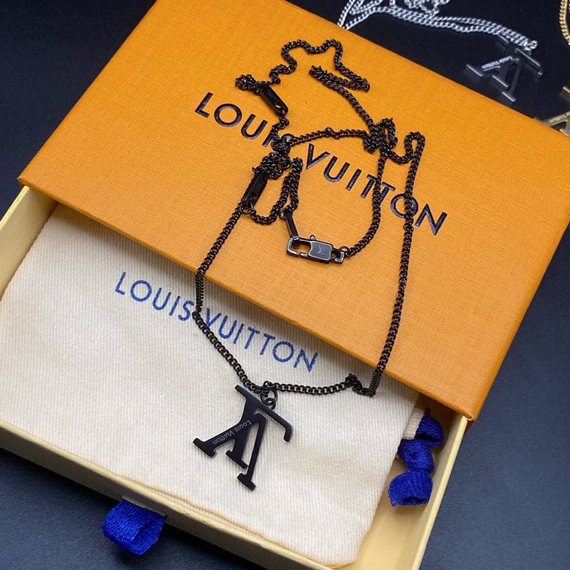 18K Louis Vuitton Upside Down Necklace