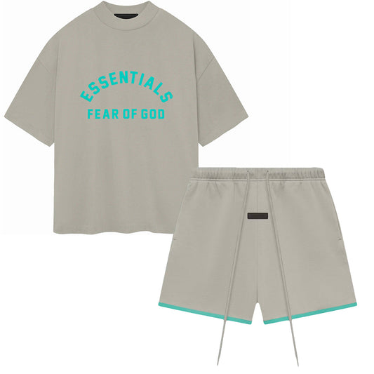 SS24 T-Shirt / Shorts / Set - Shiny Gray Green
