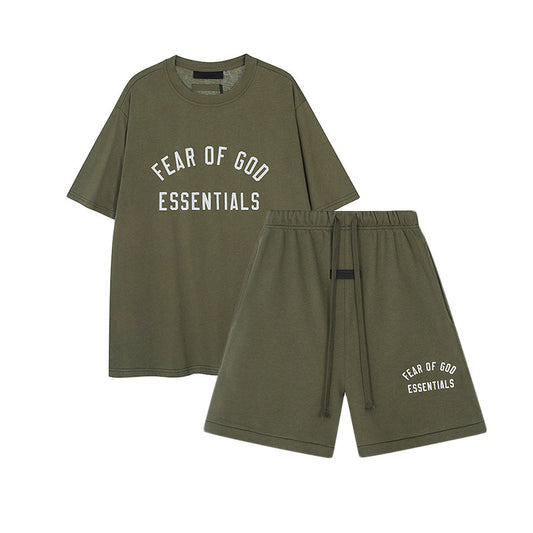 FW24 Half Arc T-Shirt / Shorts / Set - Turquoise