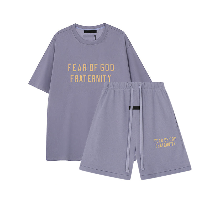 FW24 FRATERNITY T-Shirt / Shorts / Set - Purple