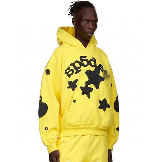 Sp5der Hoodie Star Letters Puff Print