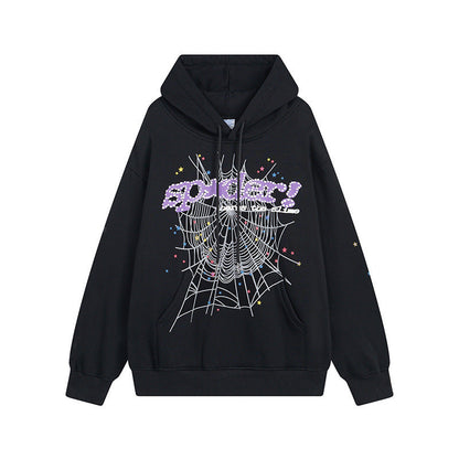 Sp5der Outfit:Hoodie/Sweatpants (Separate Purchase Options) Spider Web Stereo Printing plus Velvet