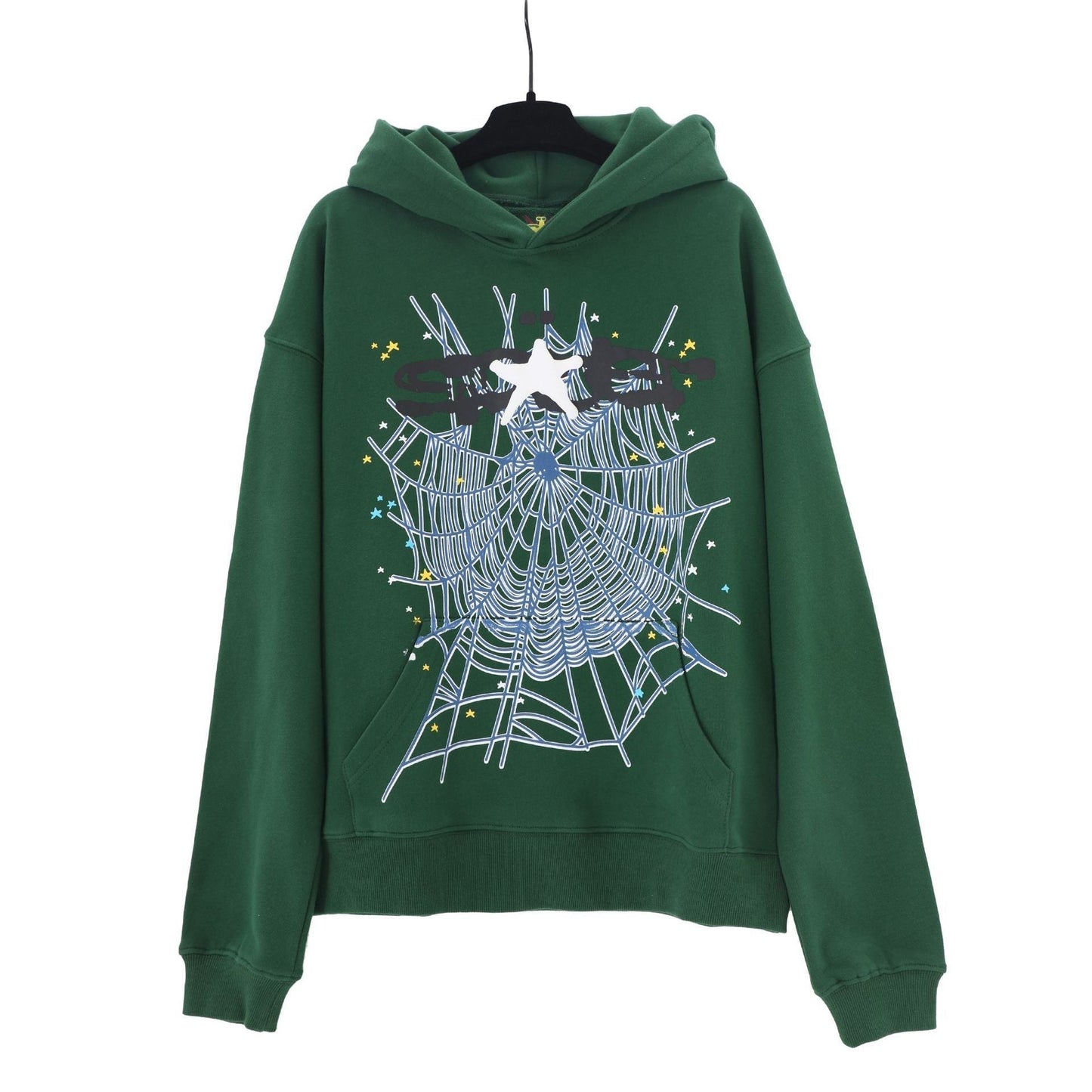 Sp5der Hoodie Spider Web Pattern