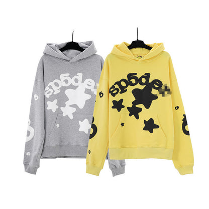 Sp5der Hoodie Star Letters Puff Print