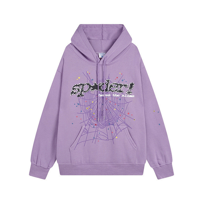 Sp5der Outfit:Hoodie/Sweatpants (Separate Purchase Options) Spider Web Stereo Printing plus Velvet