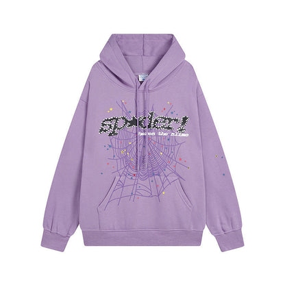 Sp5der Outfit:Hoodie/Sweatpants (Separate Purchase Options) Spider Web Stereo Printing plus Velvet