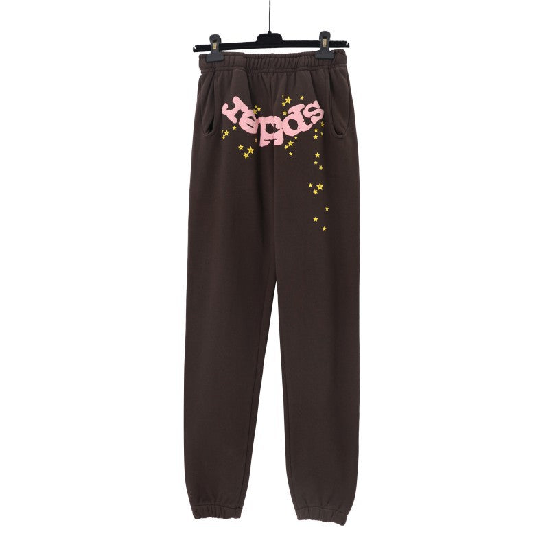 Sp5der Outfit:Hoodie/Sweatpants (Separate Purchase Options) Spider Web Three-Dimensional Foaming