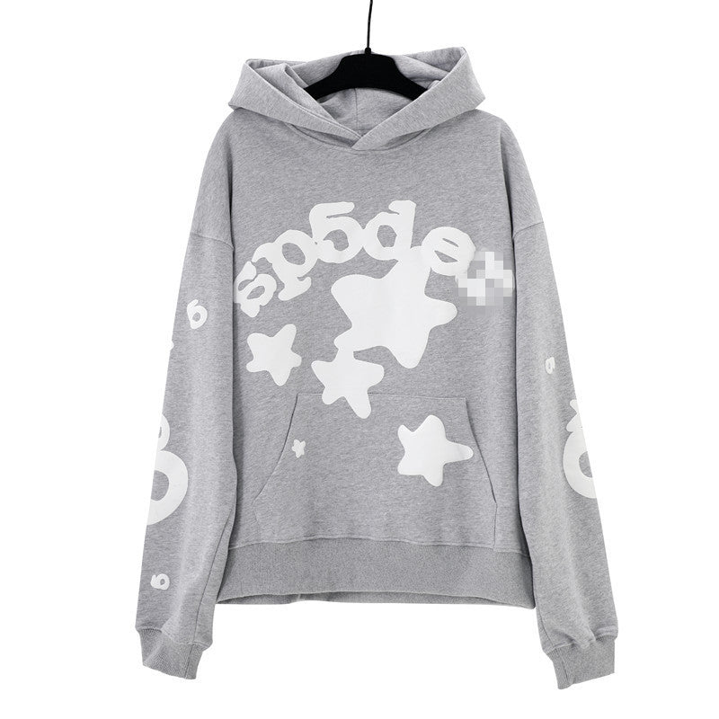 Sp5der Hoodie Star Letters Puff Print
