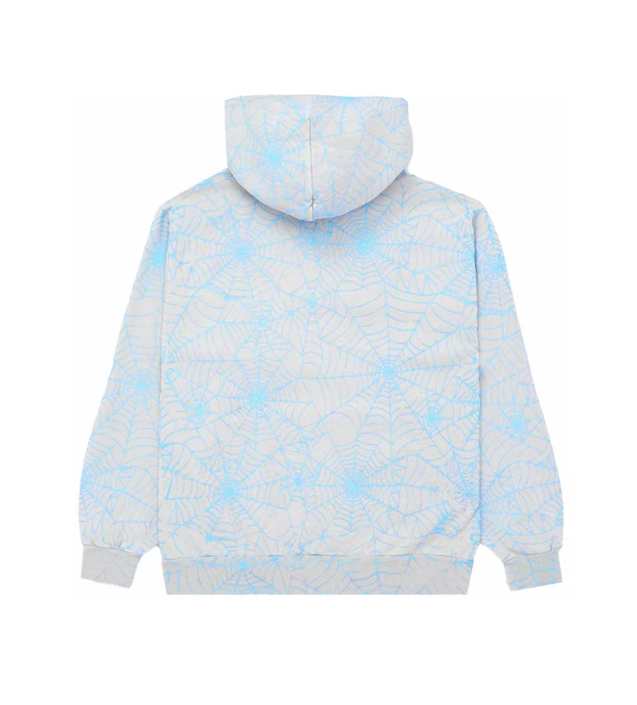 Sp5der AOP Web Heather Grey Hoodie