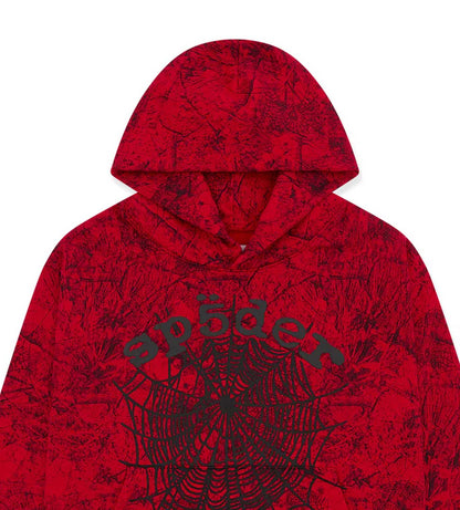 Sp5der OG Tree Camo Hoodie Red