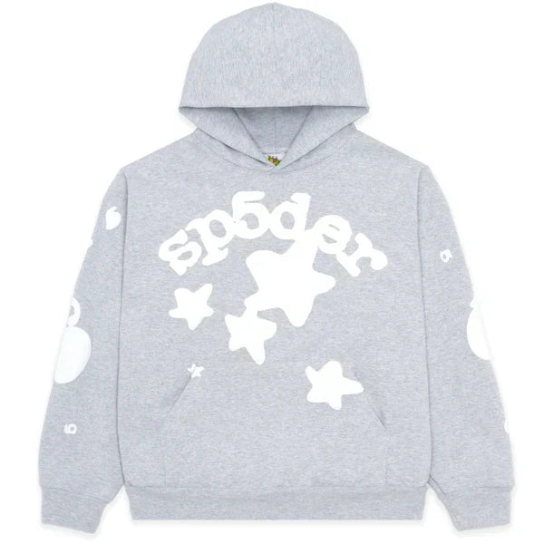 Sp5der Beluga Grey Hoodie