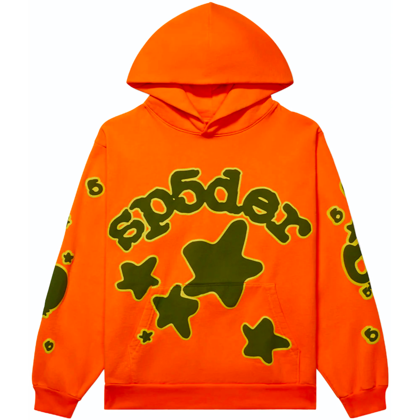 Sp5der Beluga Orange Hoodie