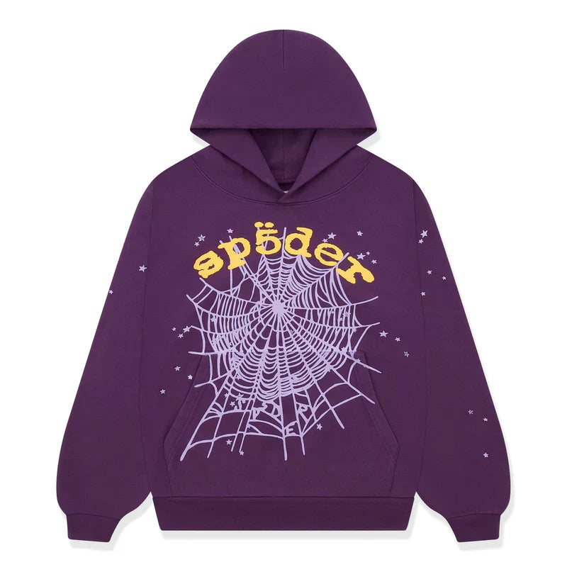 Sp5der Purple Star OG Web V2 Hoodie