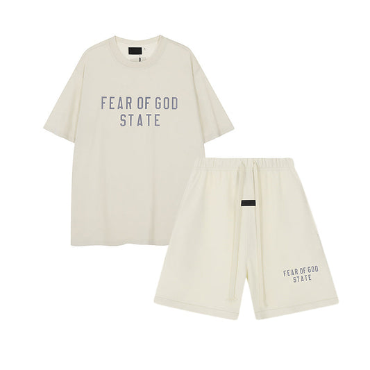 FW24 STATE T-Shirt / Shorts / Set -  Milky White