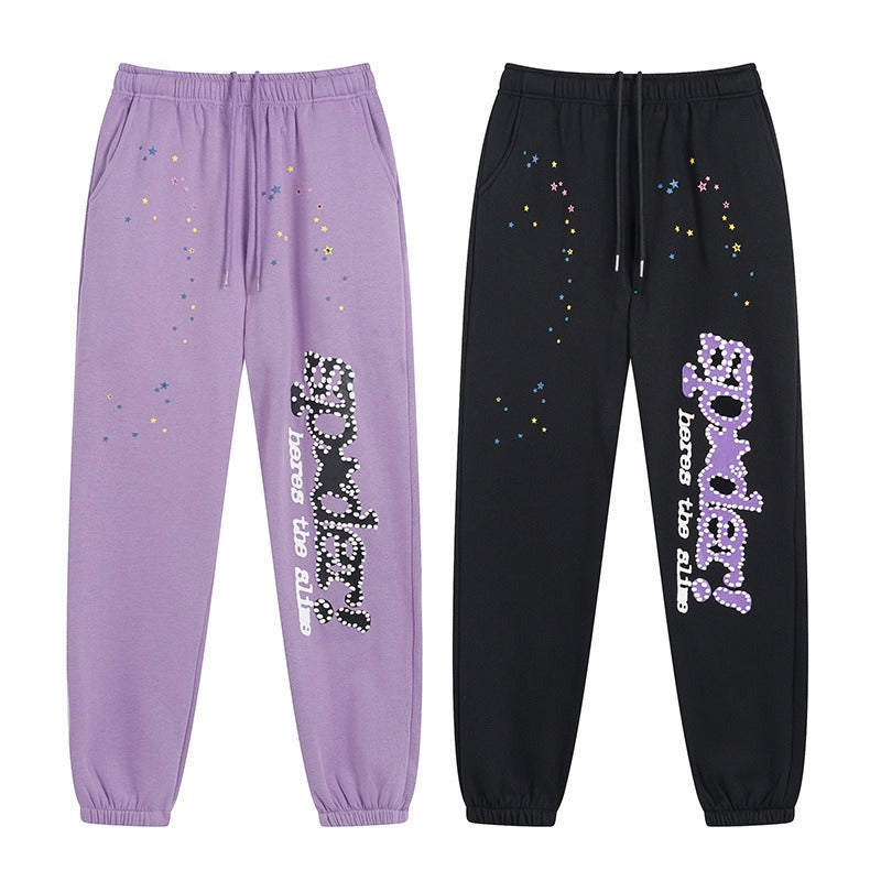 Sp5der Outfit:Hoodie/Sweatpants (Separate Purchase Options) Spider Web Stereo Printing plus Velvet