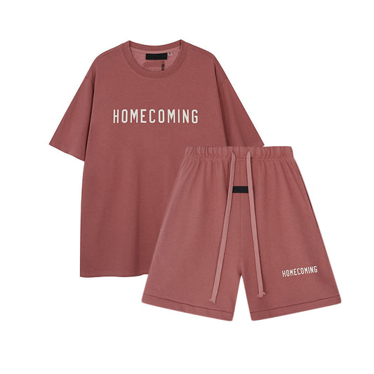 Homecoming T-Shirt / Shorts / Set - Wine Red