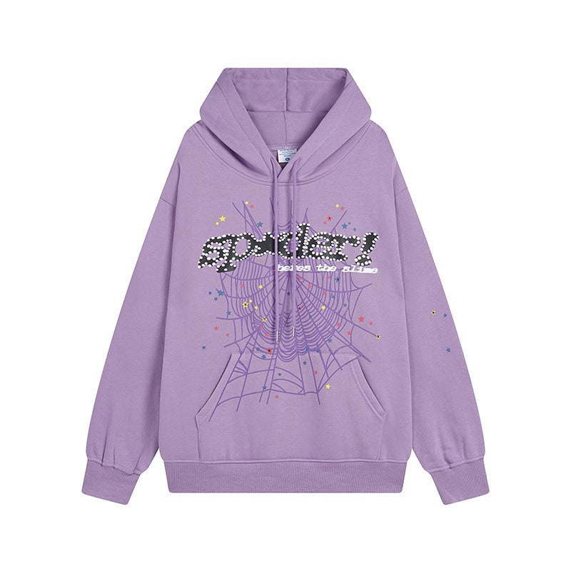Sp5der Outfit:Hoodie/Sweatpants (Separate Purchase Options) Spider Web Stereo Printing plus Velvet