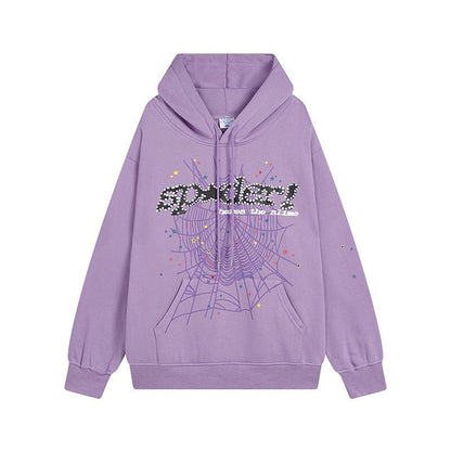 Sp5der Outfit:Hoodie/Sweatpants (Separate Purchase Options) Spider Web Stereo Printing plus Velvet