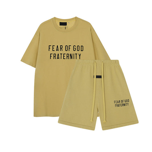 FW24 FRATERNITY T-Shirt / Shorts / Set - Yellow