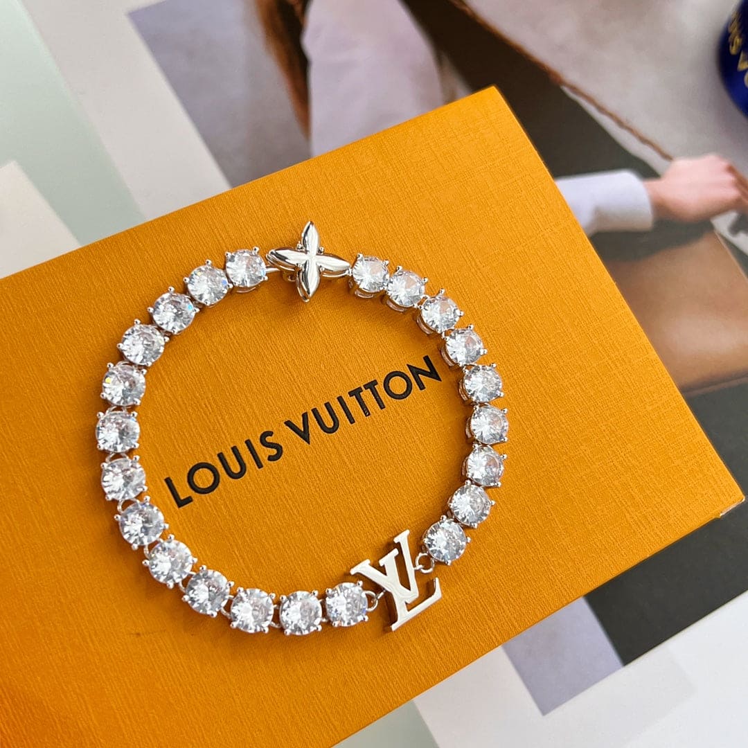18K Louis Vuitton Crystals Bracelet