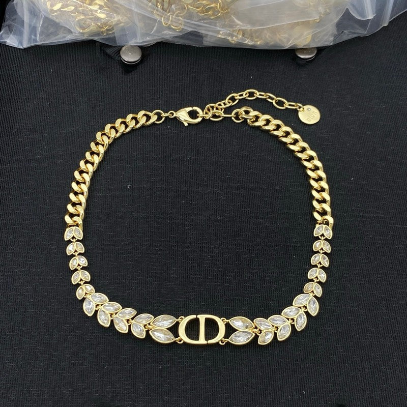 18K Dior Crystal Choker Necklace