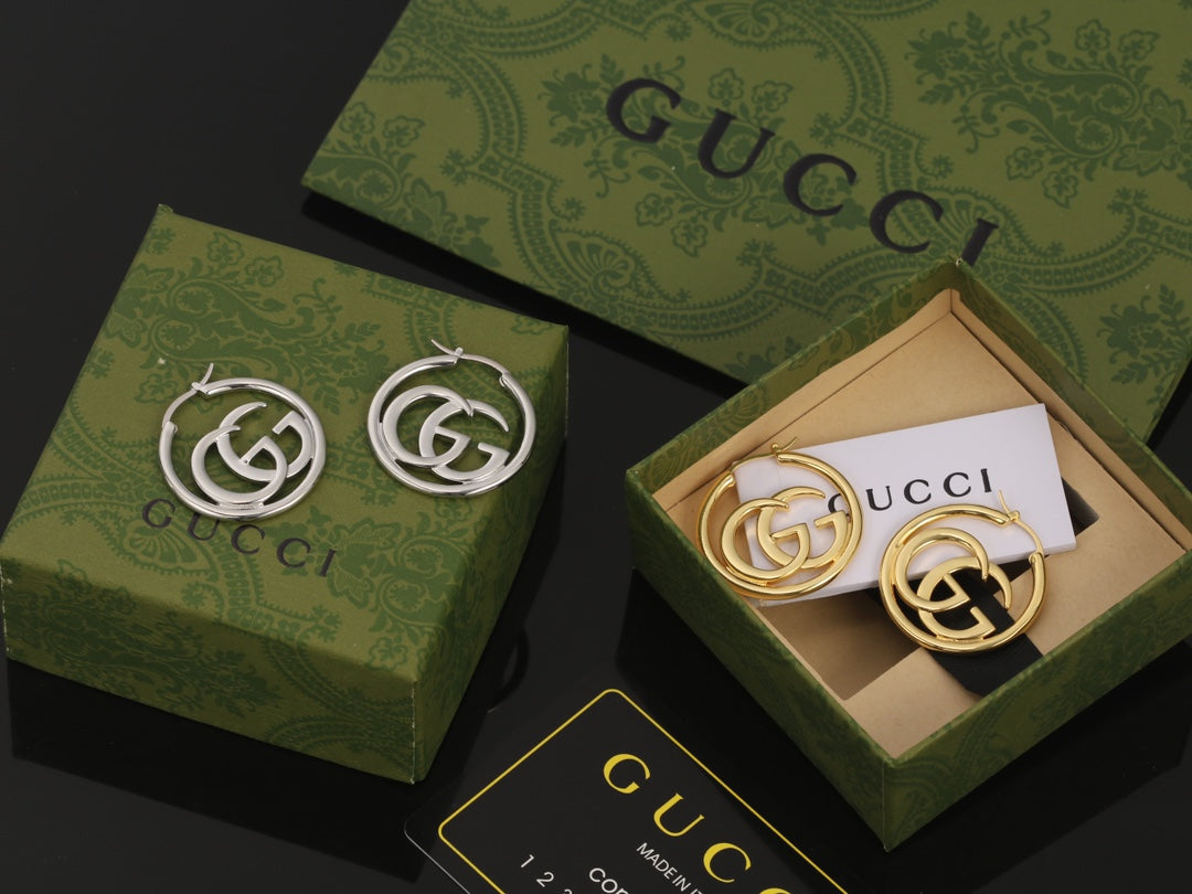 18K Double Gucci Earrings