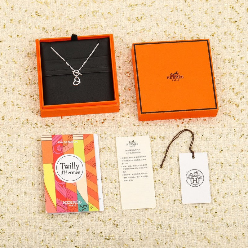18K Hermes Cache Celine Amulette Pendant Necklace