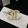18K  Chanel Diamond Gold Brooch