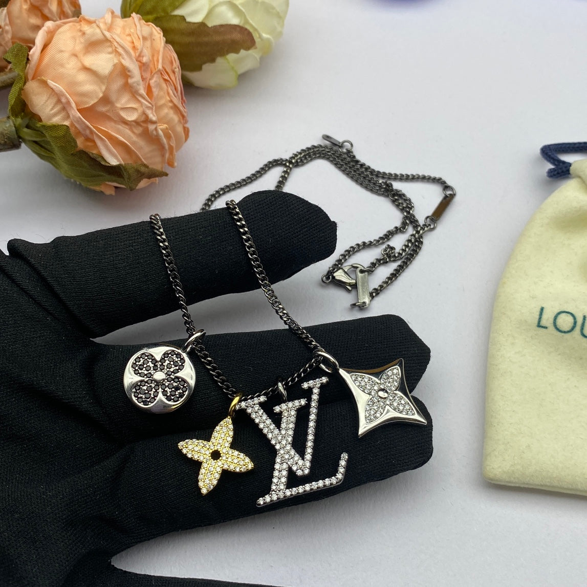 18K Louis Vuitton Turquoise Necklace