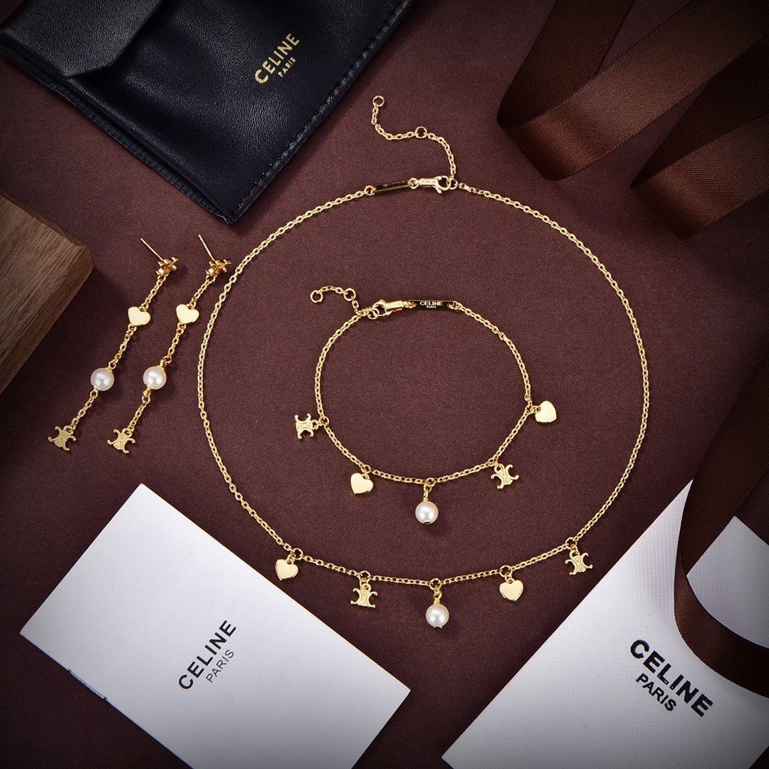 18K Celine Pearl Necklace