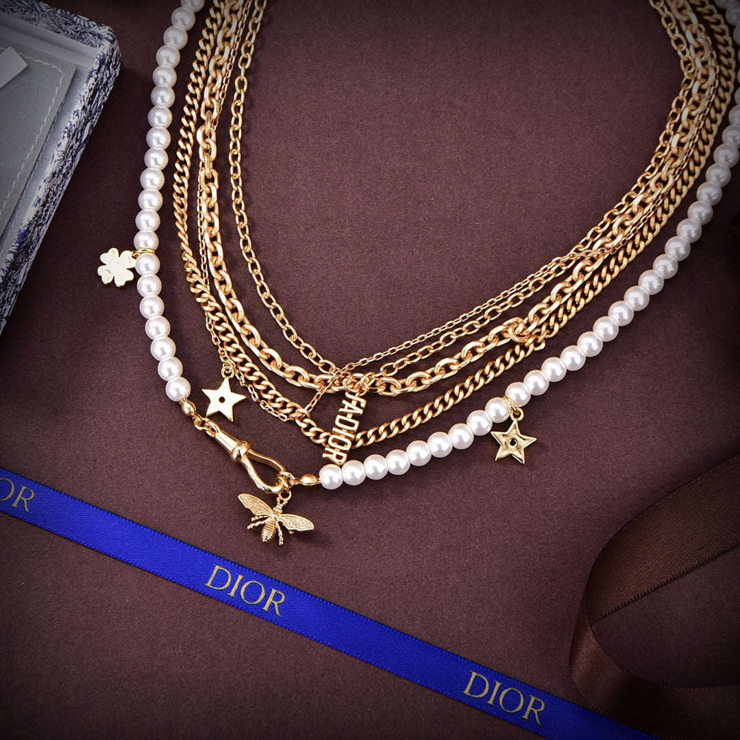18K Dior Tassel Necklace
