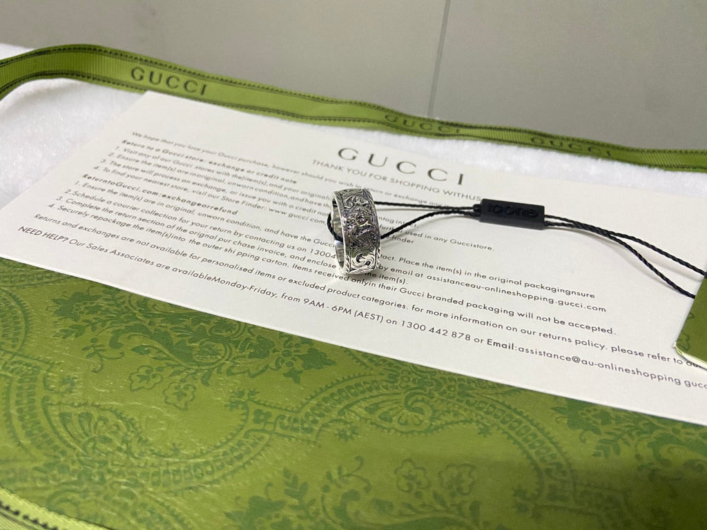 Double Gucci Feline Head Ring