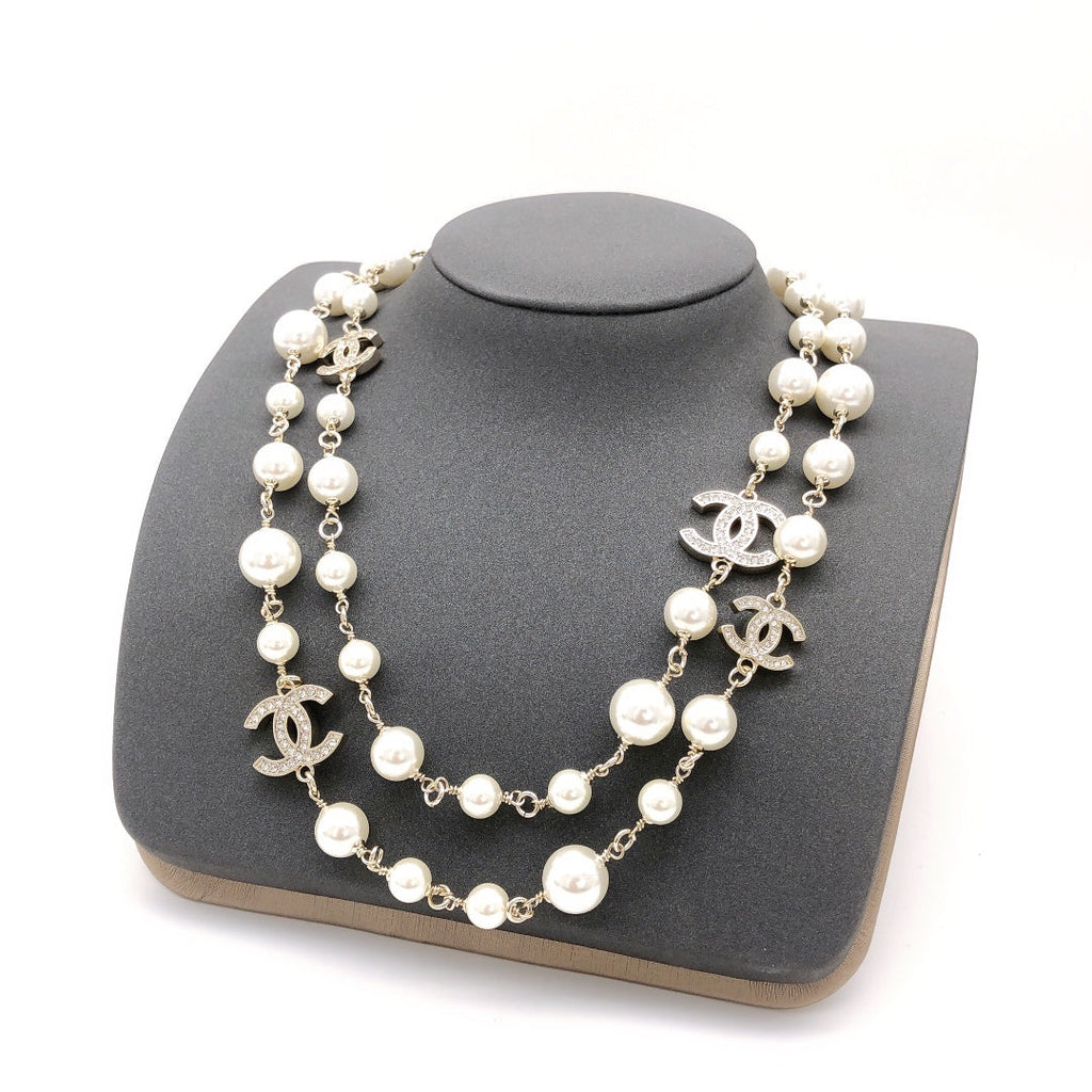 18K  Chanel Long Pearls Necklace