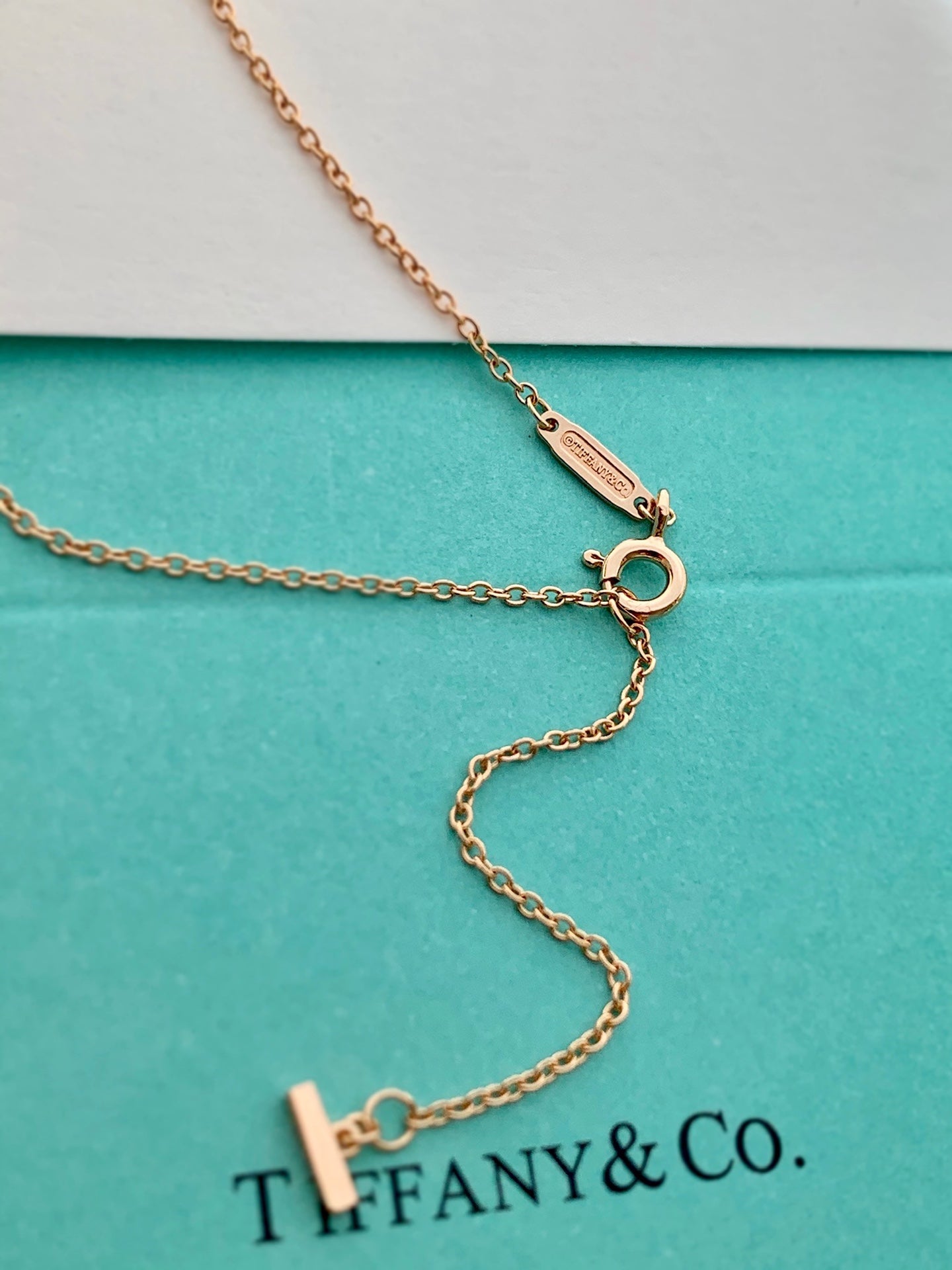 18K Tiffany Smile Pendant Necklace