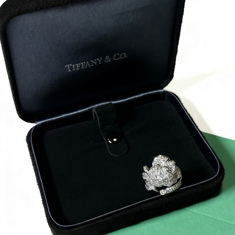 18K Tiffany Flower Diamond Ring