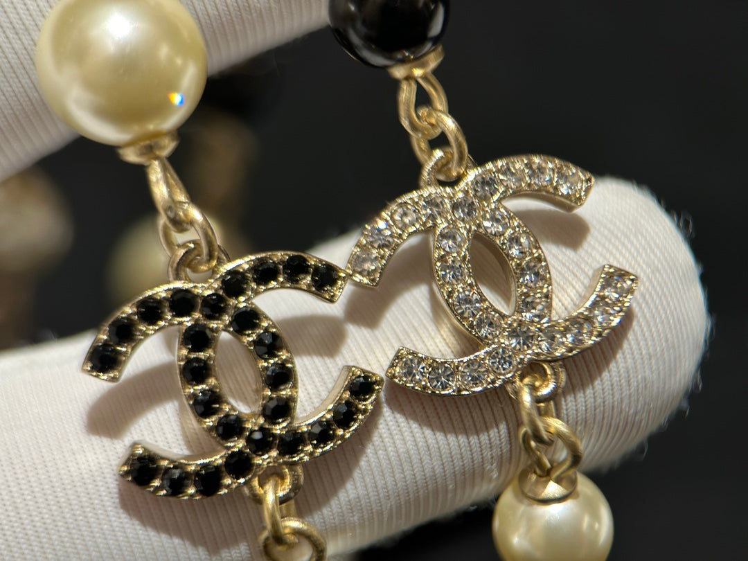 18K  Chanel 24S Long Pearls Necklace