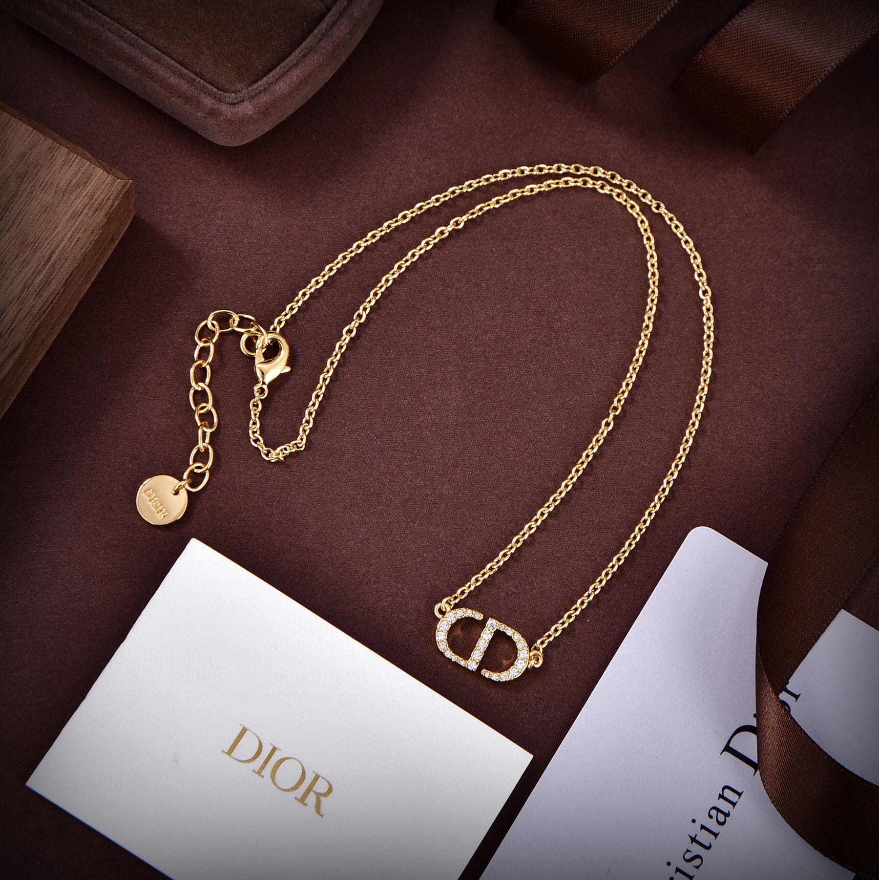 18K Petit Dior Diamonds Necklace