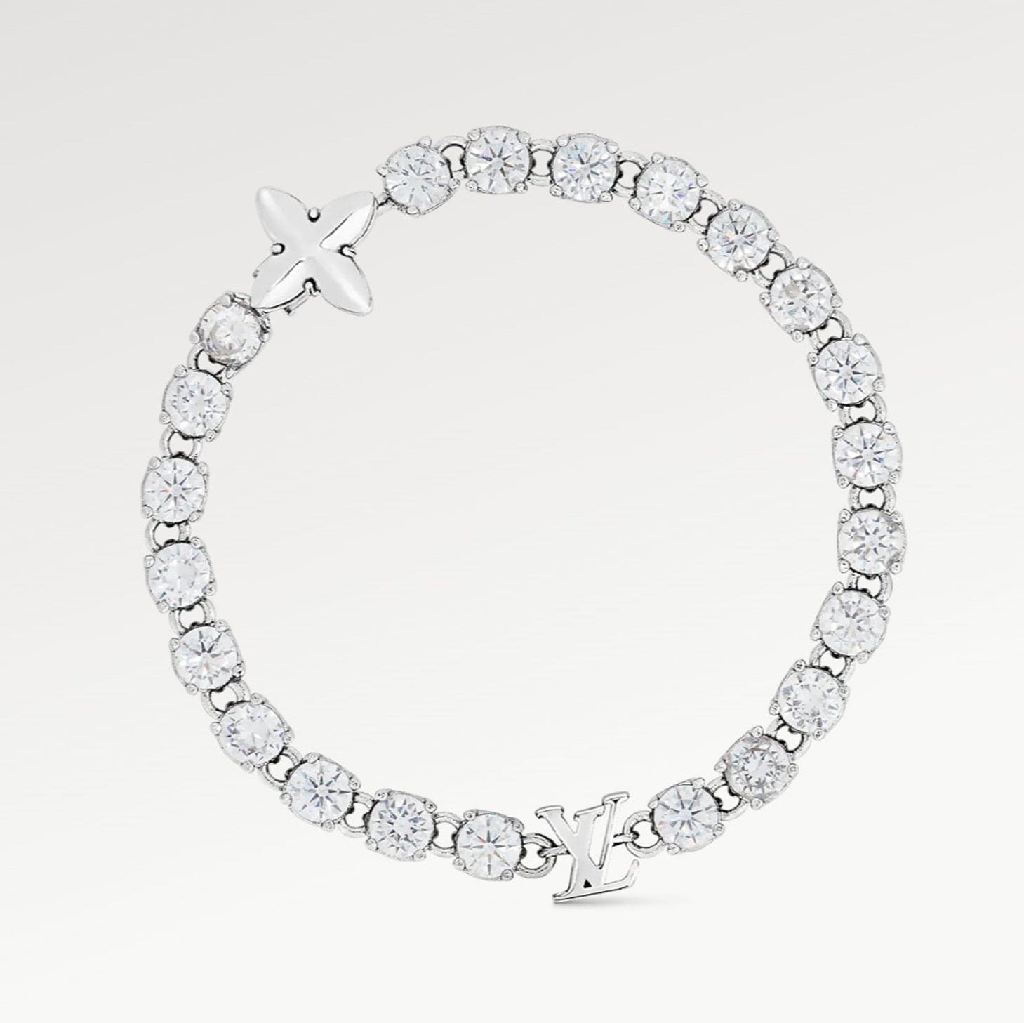 18K Louis Vuitton Crystals Bracelet